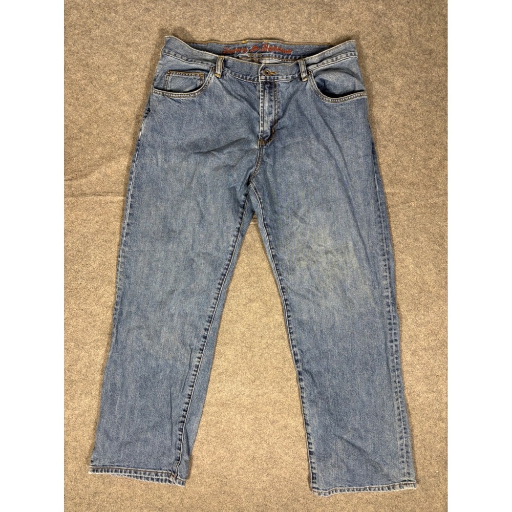 Tommy Bahama Easy Fit Mens Jeans‎ 35x30 Medium Wash Blue Cotton Denim Pants